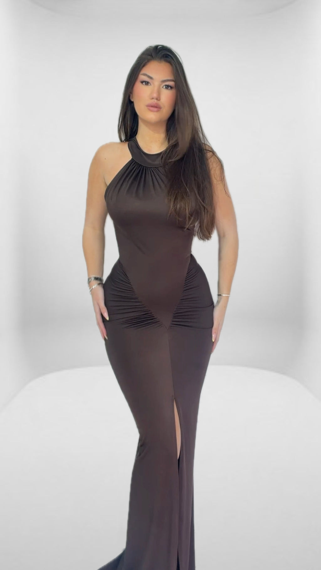 V shape dress