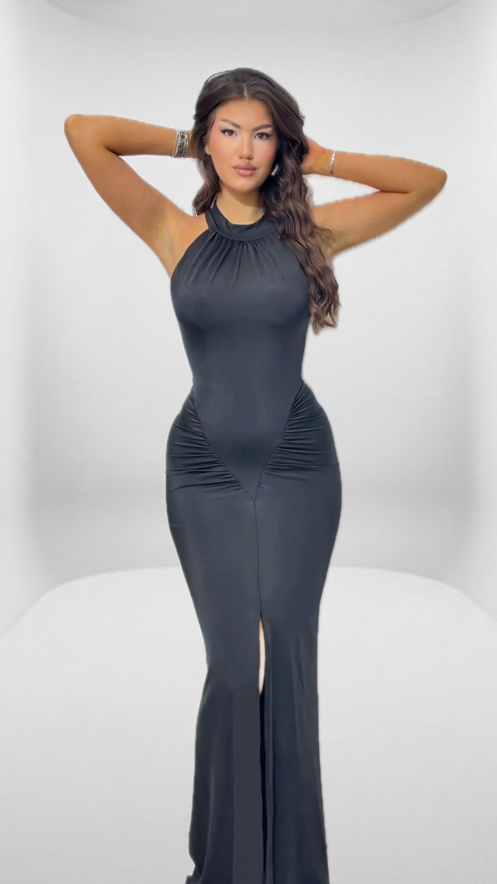 V shape dress
