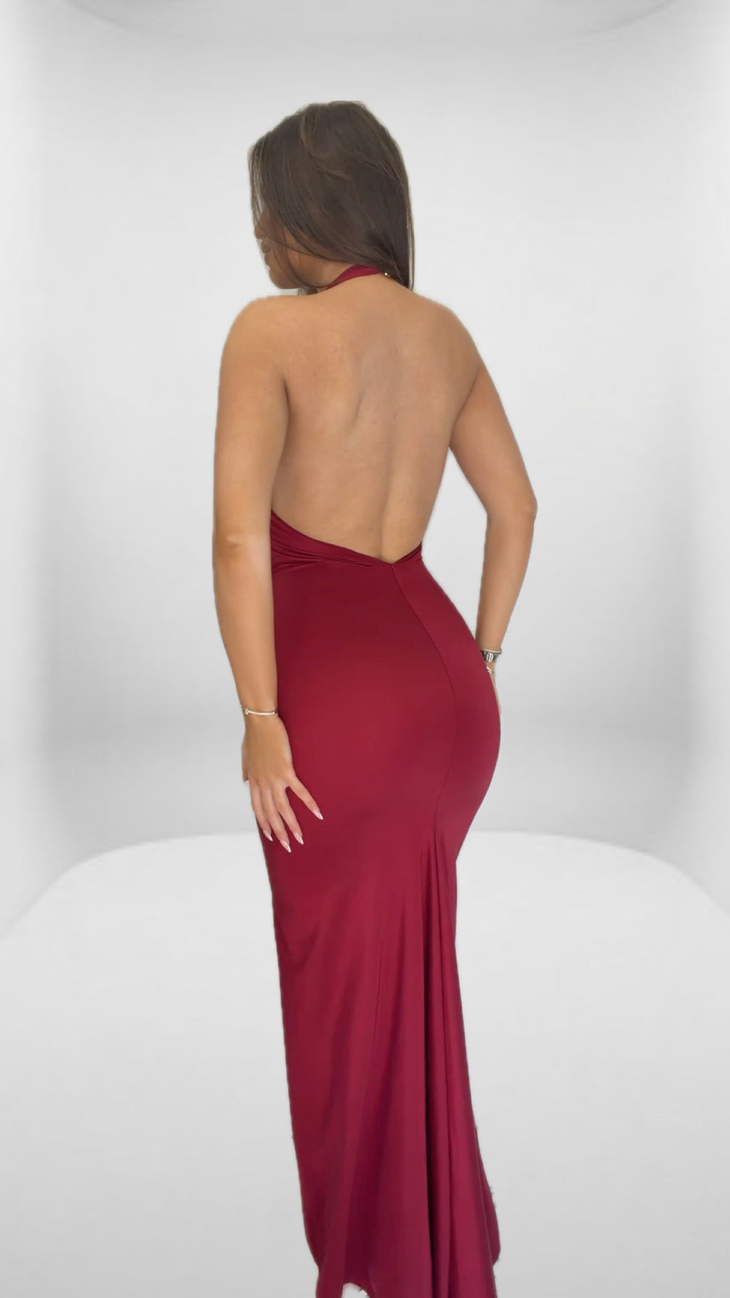 Open back dress