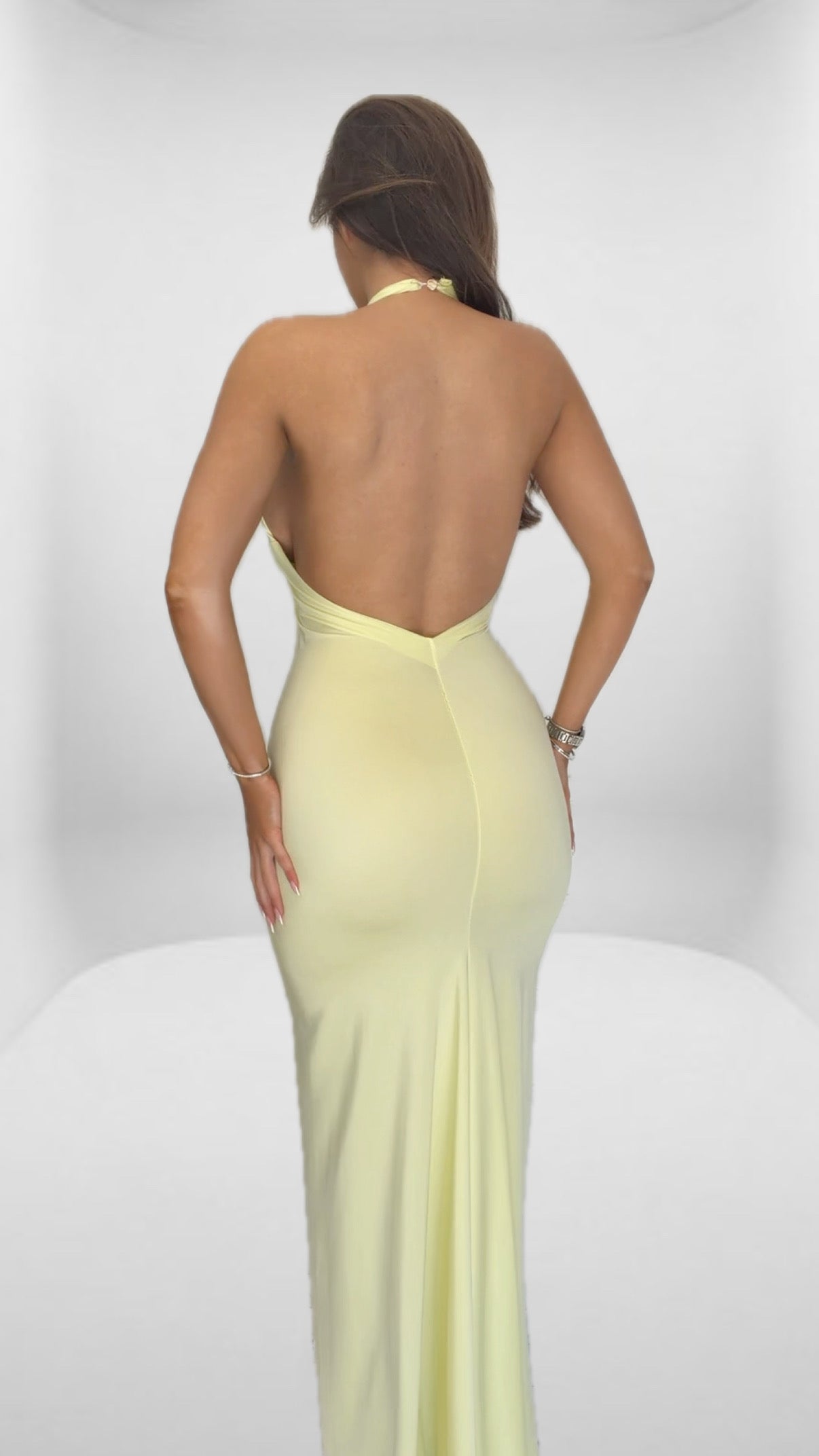 Open back dress